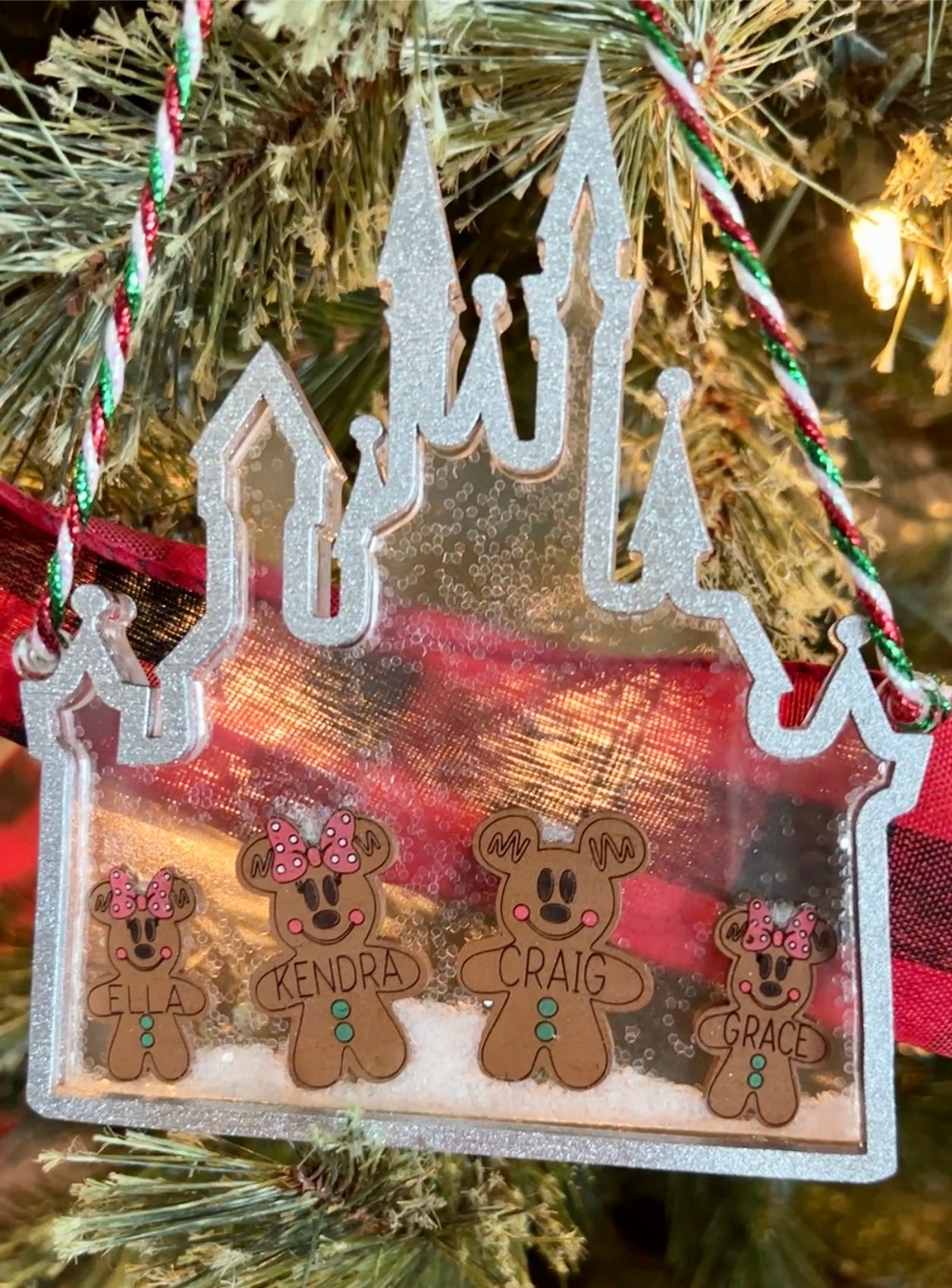 Custom Gingerbread Mice Ornament