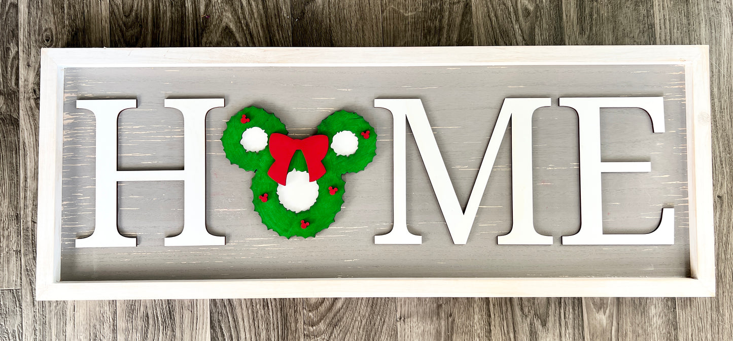 Interchangeable Mouse HOME Sign