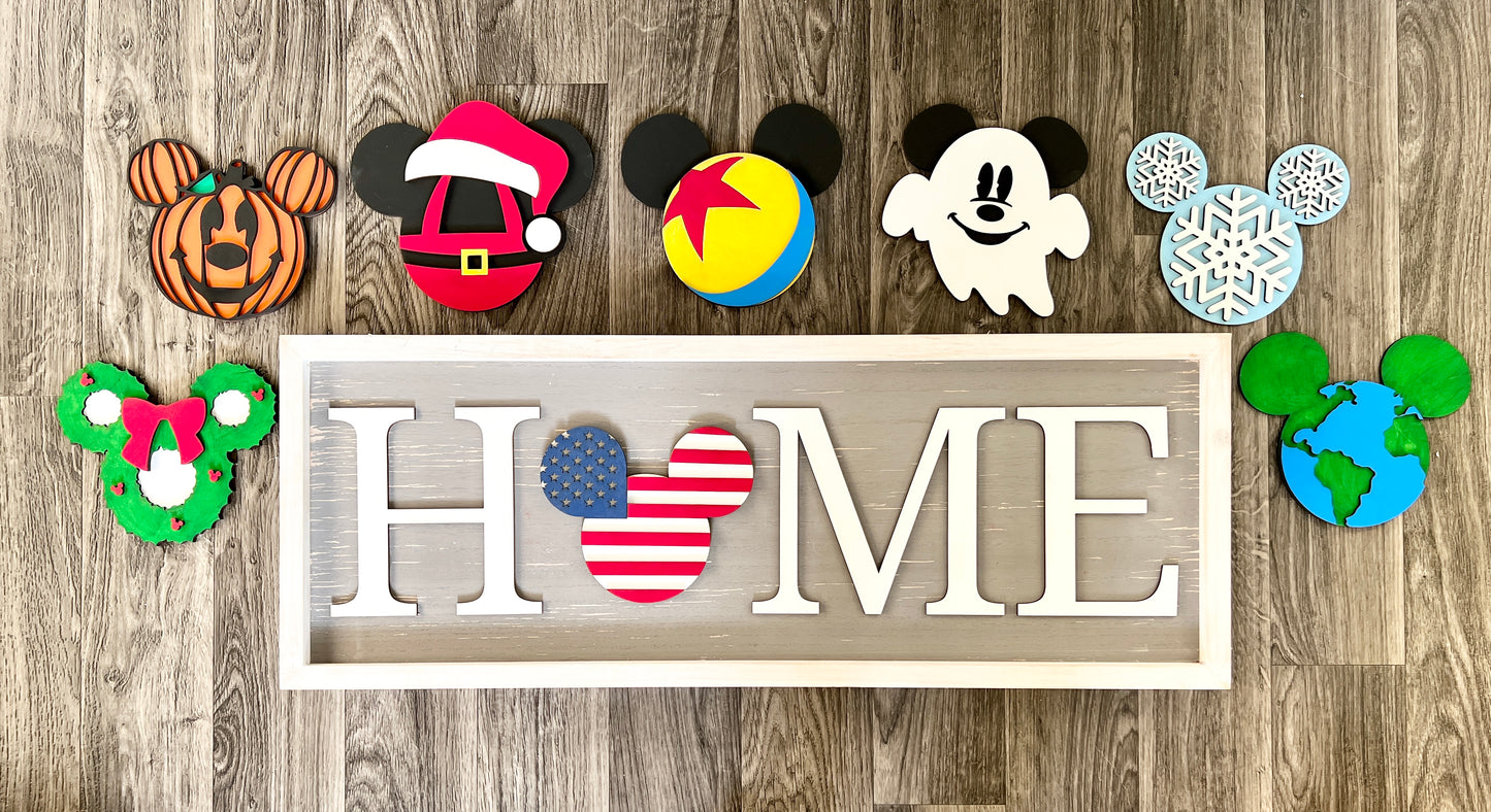 Interchangeable Mouse HOME Sign