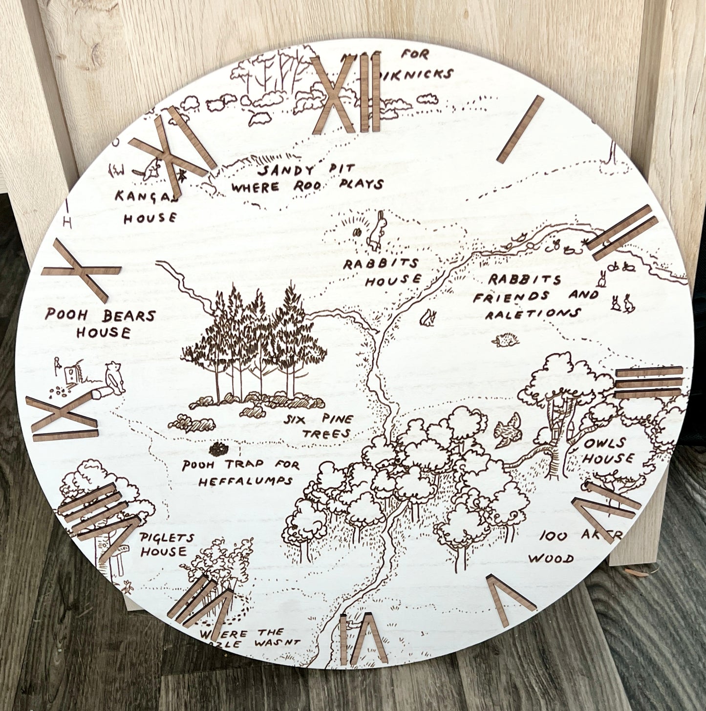 Hundred Acre Wood Clock