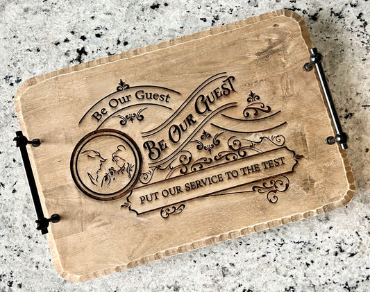 Be Our Guest Serving Tray