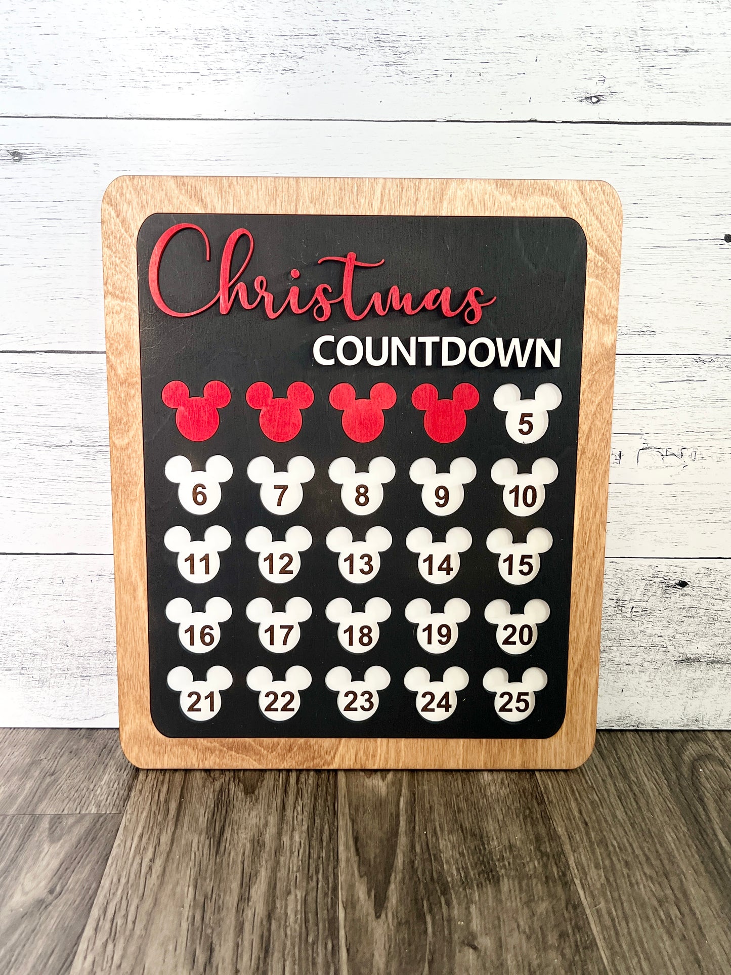 Mouse Head Christmas Countdown